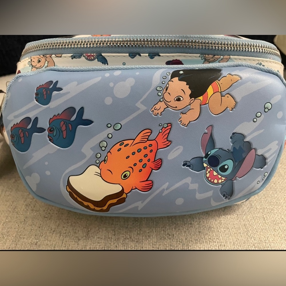 Pudge the fish Loungefly cross body